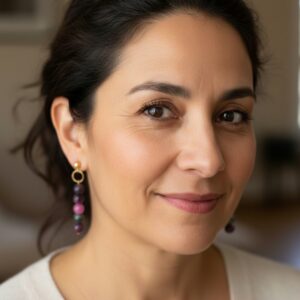 Persian Jade Dangle Earrings