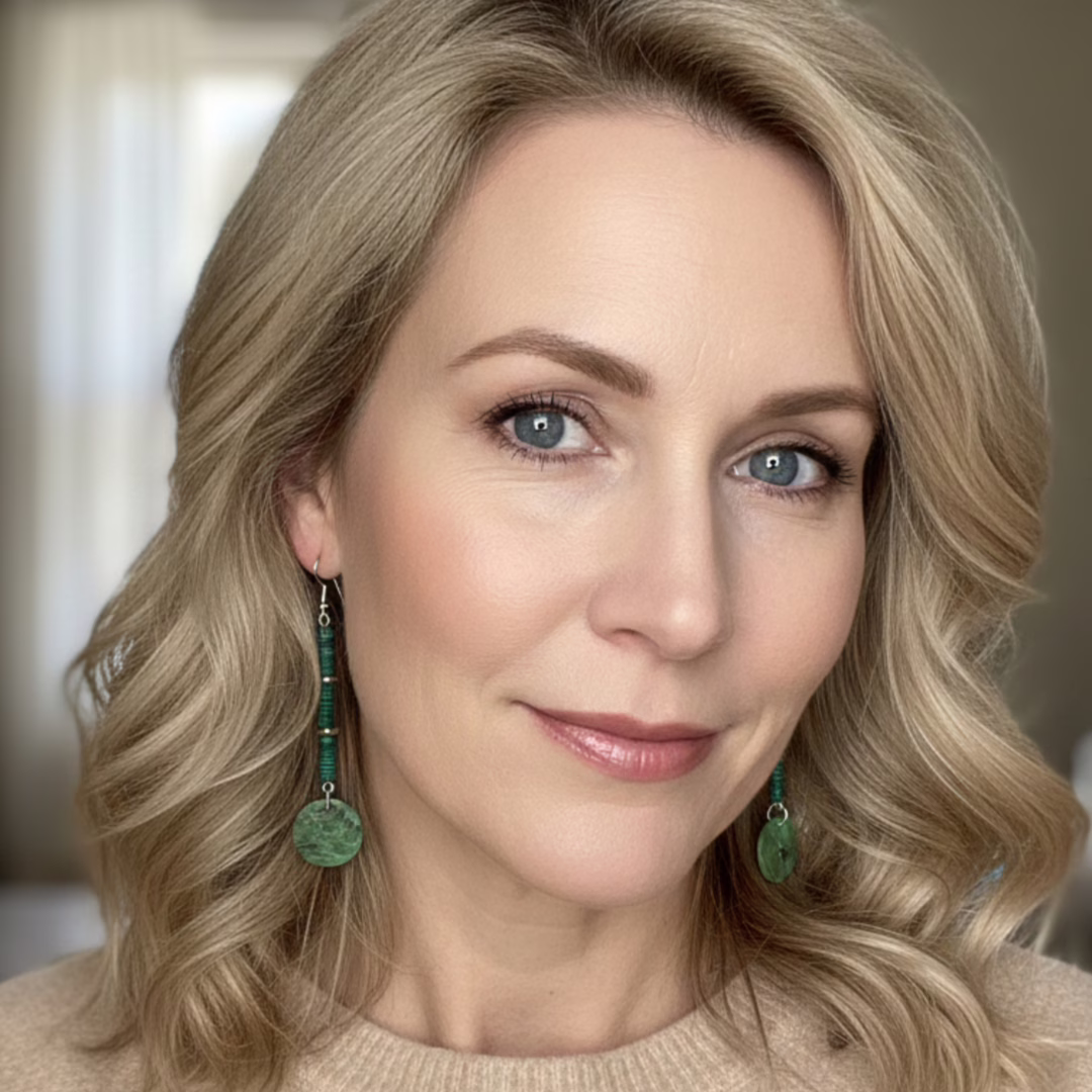 Drops of Malachite Earrings