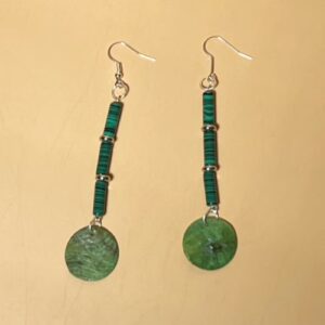 Drops of Malachite Earrings