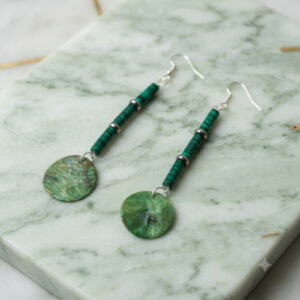 Drops of Malachite Earrings