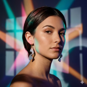 Blue Bohemian Twist Earrings