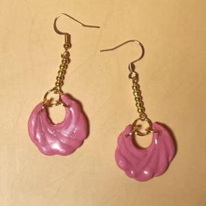 Pink Petals Drop Earrings