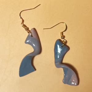 Blue Bohemian Twist Earrings