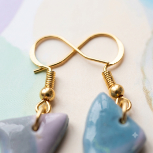 Blue Bohemian Twist Earrings
