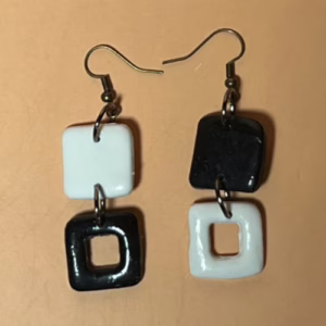 Asymmetric Statement Drop Earrings