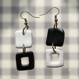 Asymmetric Statement Drop Earrings