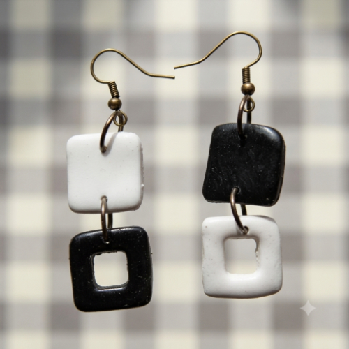 Asymmetric Statement Drop Earrings
