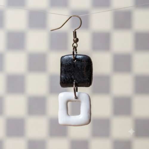 Asymmetric Statement Drop Earrings