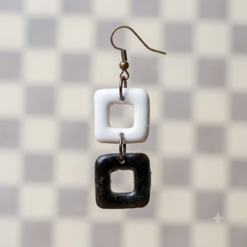 Asymmetric Statement Drop Earrings
