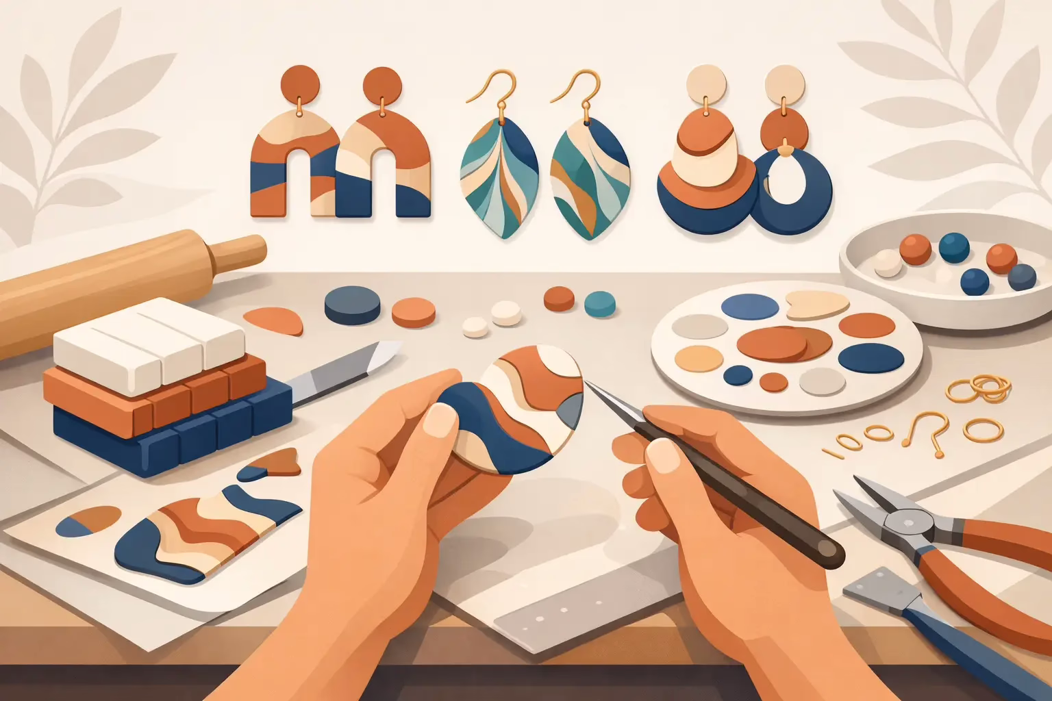 You are currently viewing Polymer Clay Jewelry Making Techniques