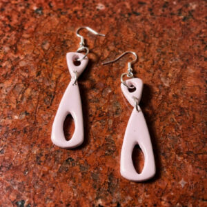 Pink Bohemian Geometric Earrings