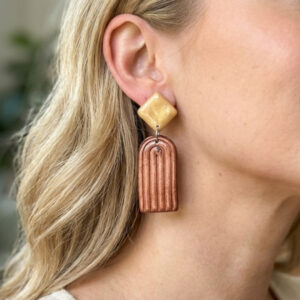 Bohemian Geometric Arch Earrings