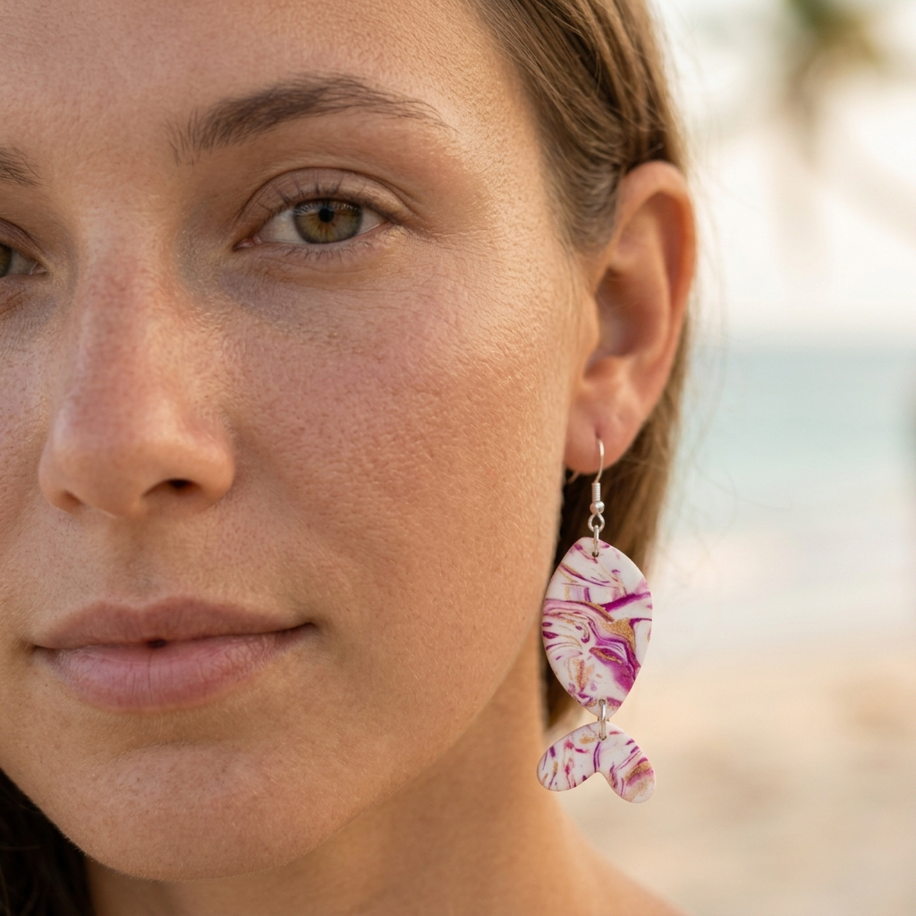 Pop Art Fish Earrings