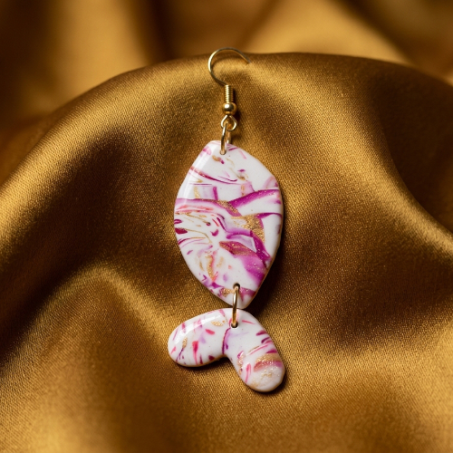 Pop Art Fish Earrings - Image 3