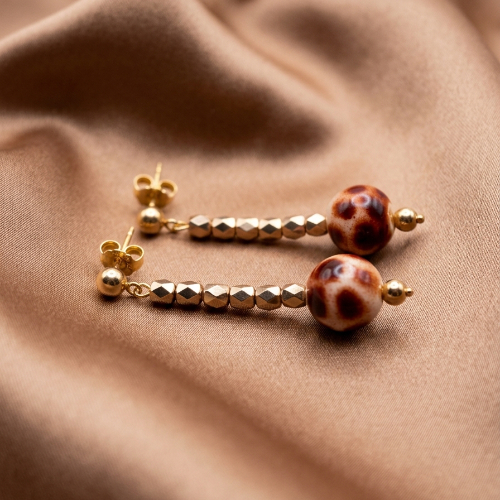 Antique Leopard Stud Earrings