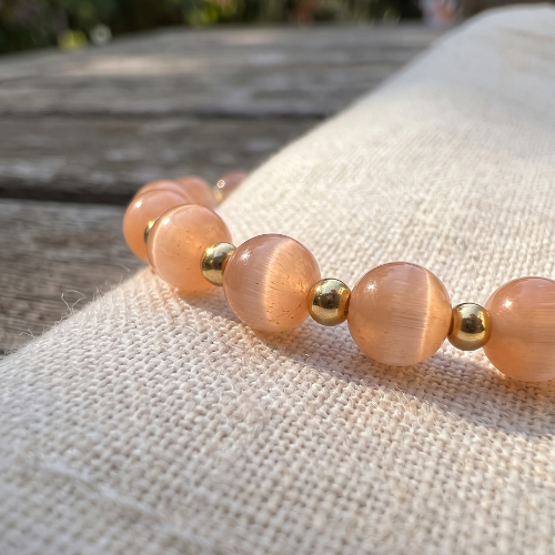 Orange Cat Eye Bracelets