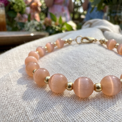 Orange Cat Eye Bracelets